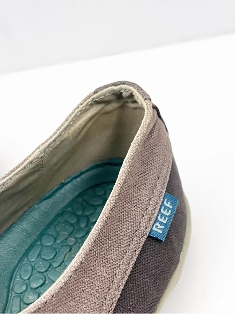 REEF Deckhand Low Brown Lace Up Boat Shoes Size 8 Casual Boating Preppy Neutral